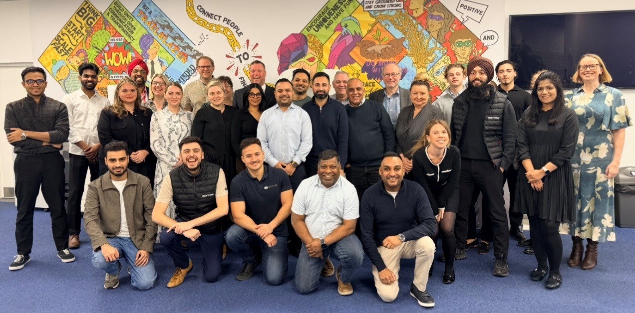 This image shows the Kuflink team gathered together for a group picture