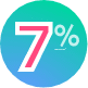 7%